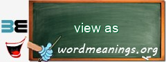 WordMeaning blackboard for view as